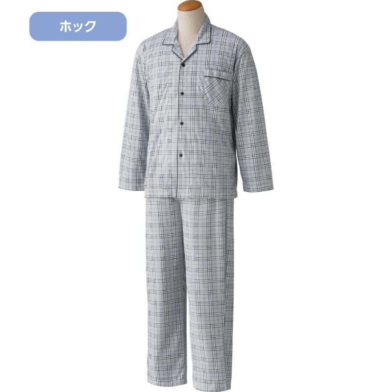 画像1: ホックパジャマ（年間素材） (1)