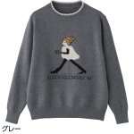 画像4: ジャカード衿配色プルオーバー (4)